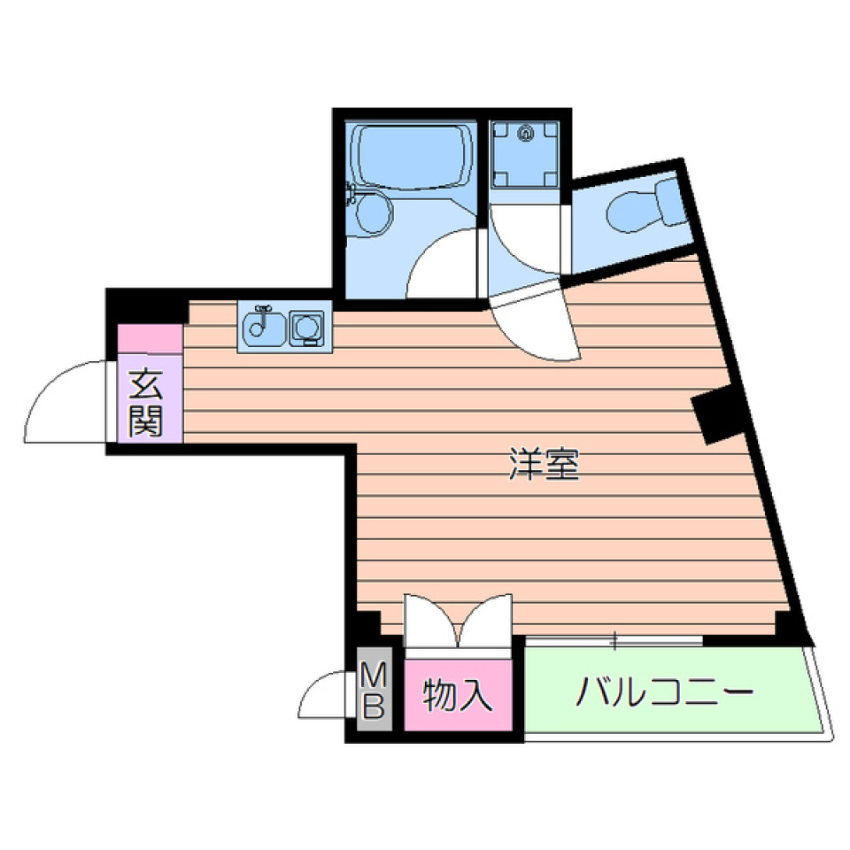 シャルムコート　403号室の間取り図