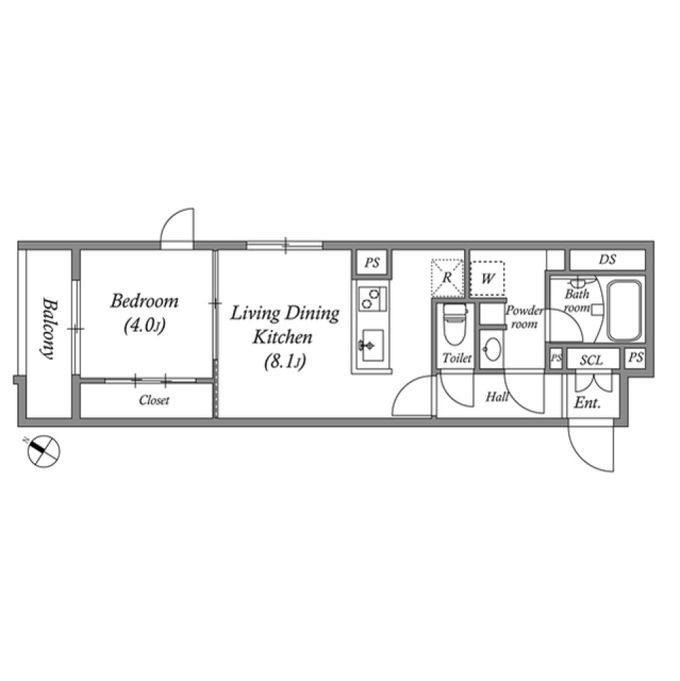 ＧｒａｎＤｕｏ田園調布Ⅳ　0301号室［ペット可］の間取り図