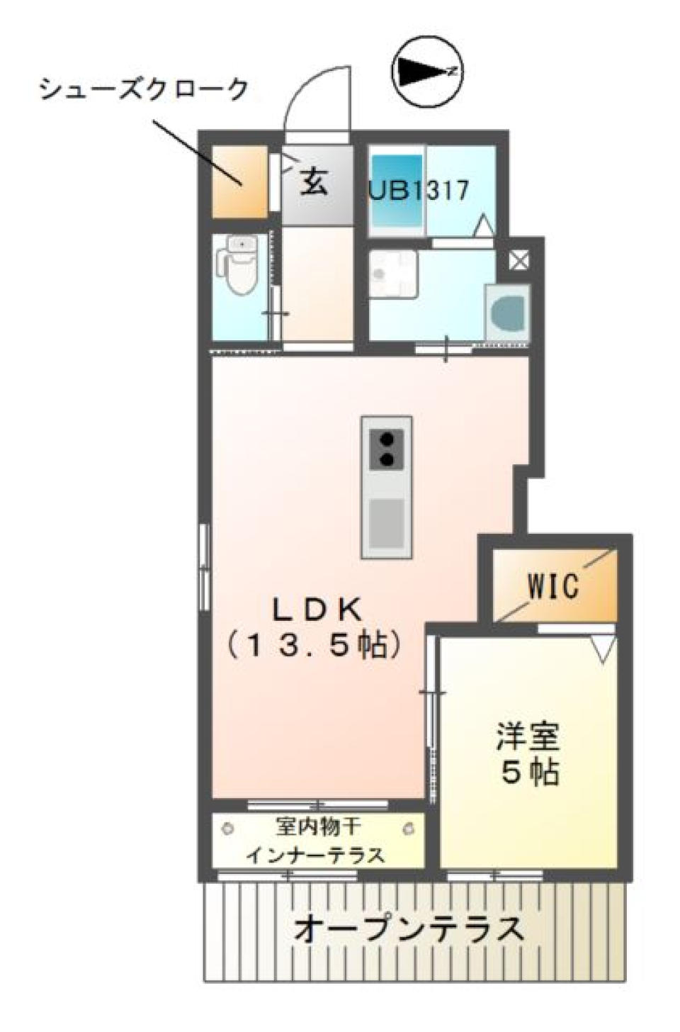 お話しながらゆったりホームパーティーの間取り図