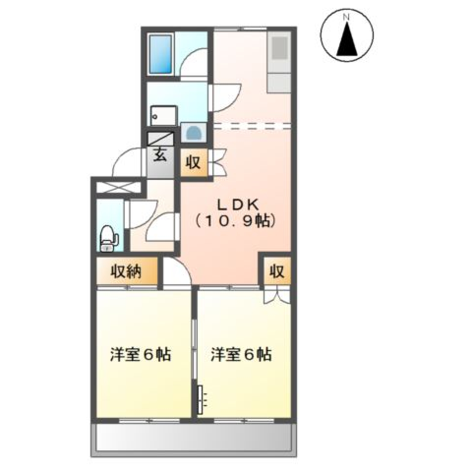 休日はゴルフ漬けライフ［ペット可］の間取り図