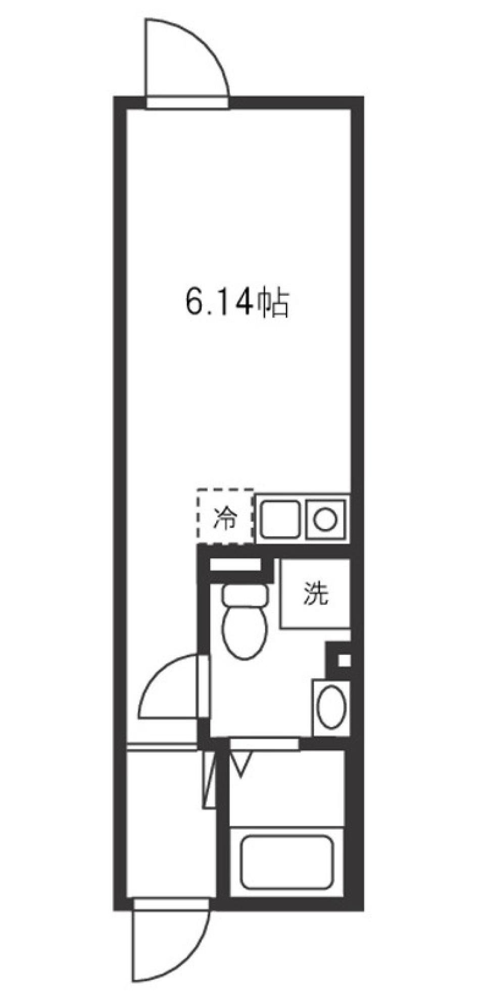 バズ西台Ⅱ　0101号室［新築］の間取り図