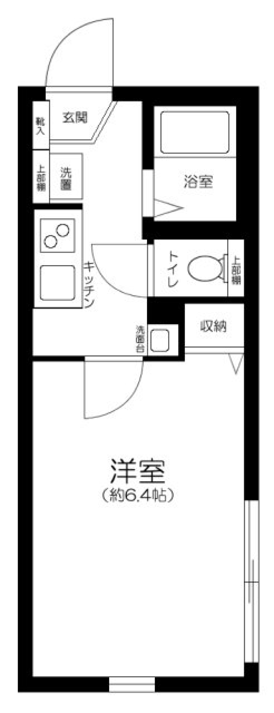 グランクオール千住東　201号室の間取り図