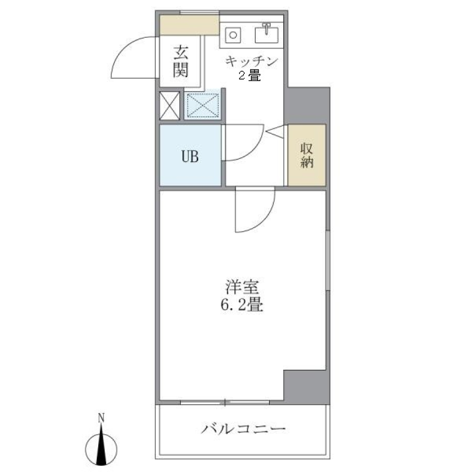 大井町タウンハウス　401号室の間取り図