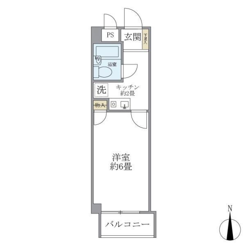 リシェス明大前　306号室の間取り図