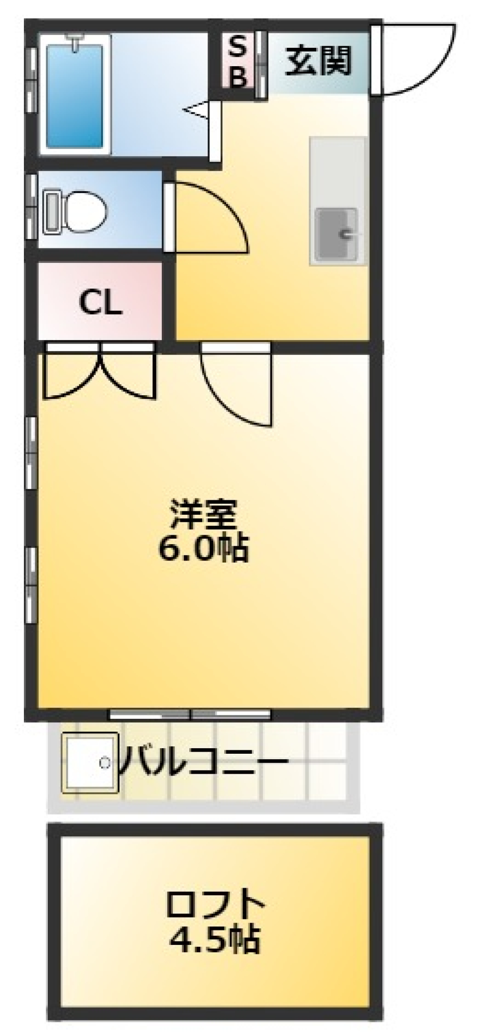 メゾンフジヌキ　103号室の間取り図