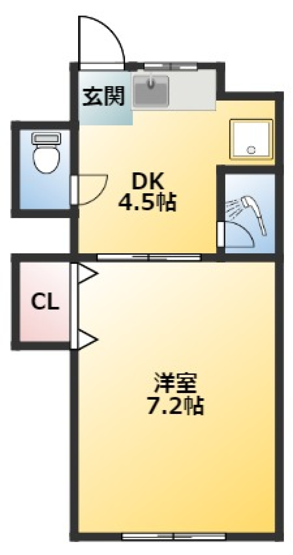 東洋マンション　203号室の間取り図