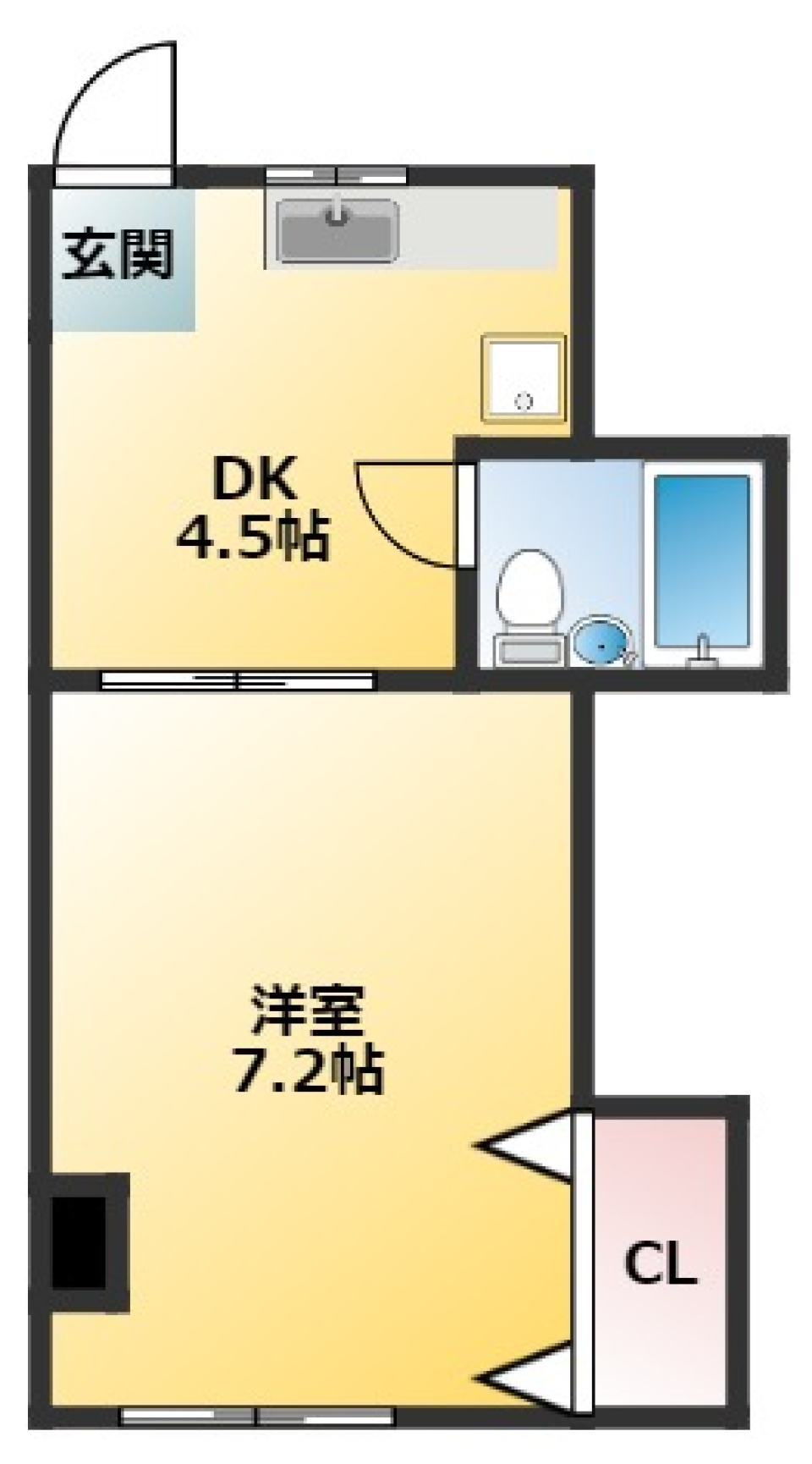 東洋マンション　204号室の間取り図