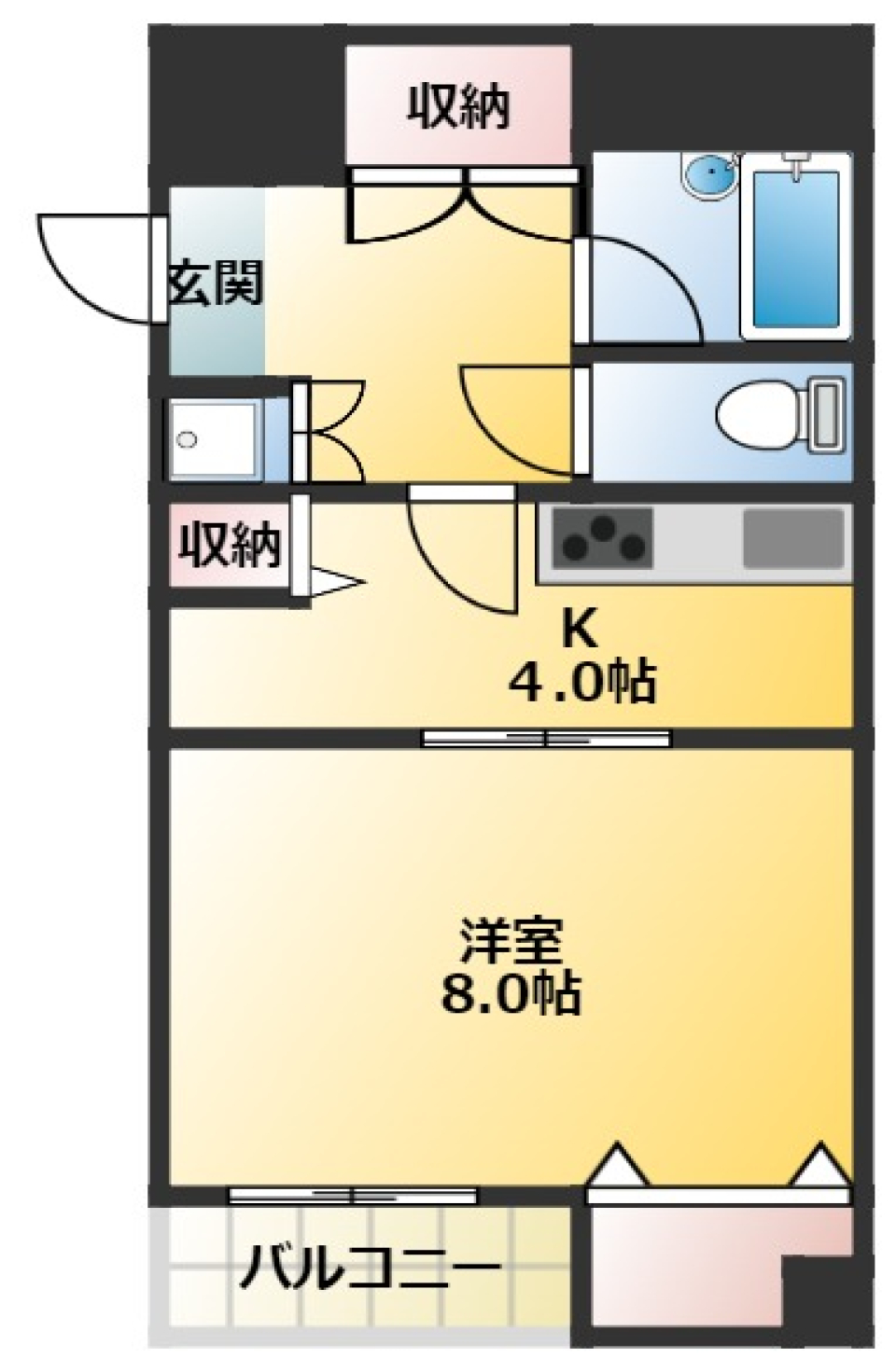 ワイメア・ヴァレー　703号室の間取り図