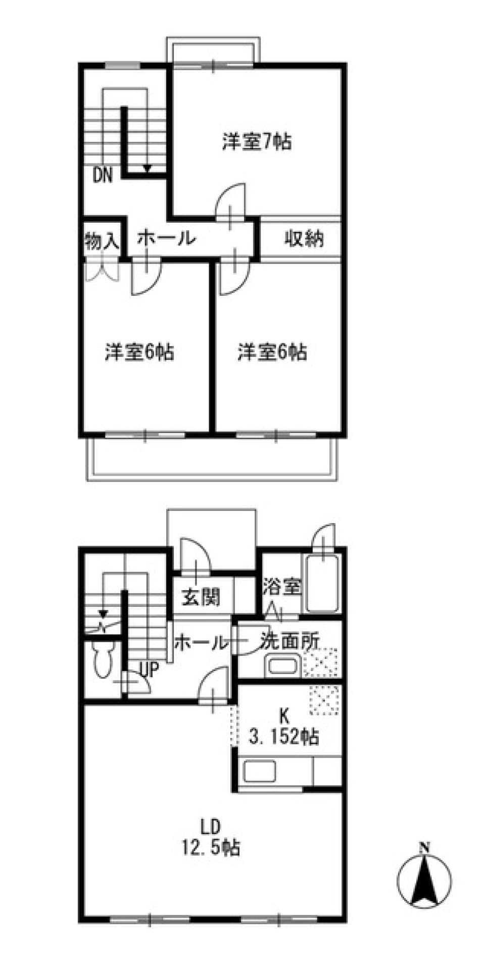 フォレストＶＩＬＬＡ　102号室の間取り図