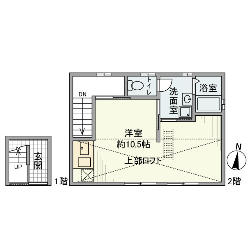 Ｔｒｅｅ　Ｈｏｕｓｅ　201号室の間取り図