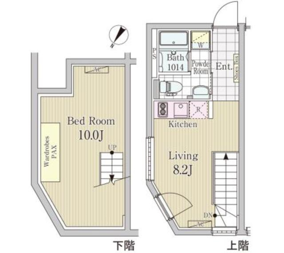 ＬＡＰｉＳ白金高輪　102号室の間取り図
