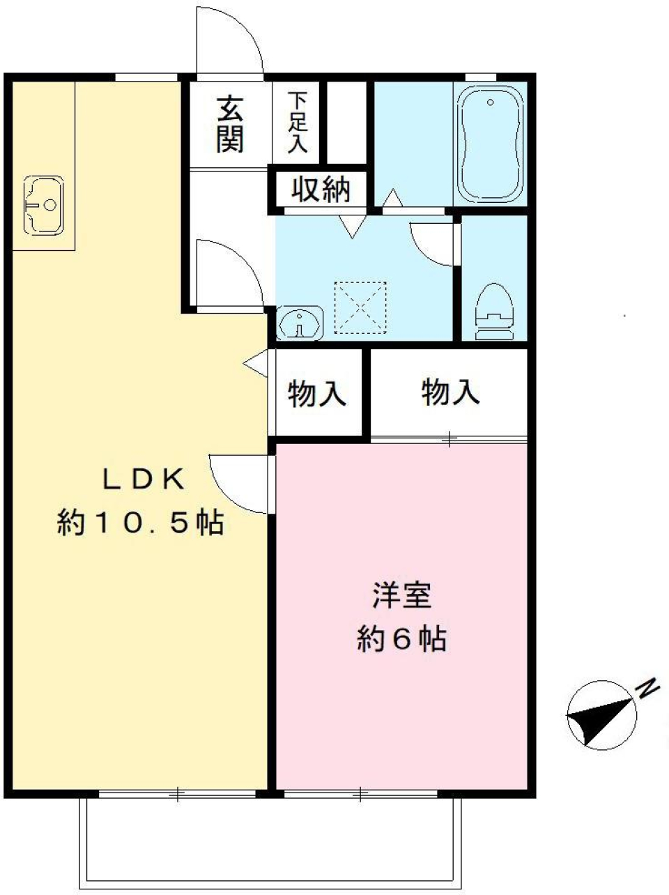 アーバンヒルズ成城　Ａ棟　203号室の間取り図