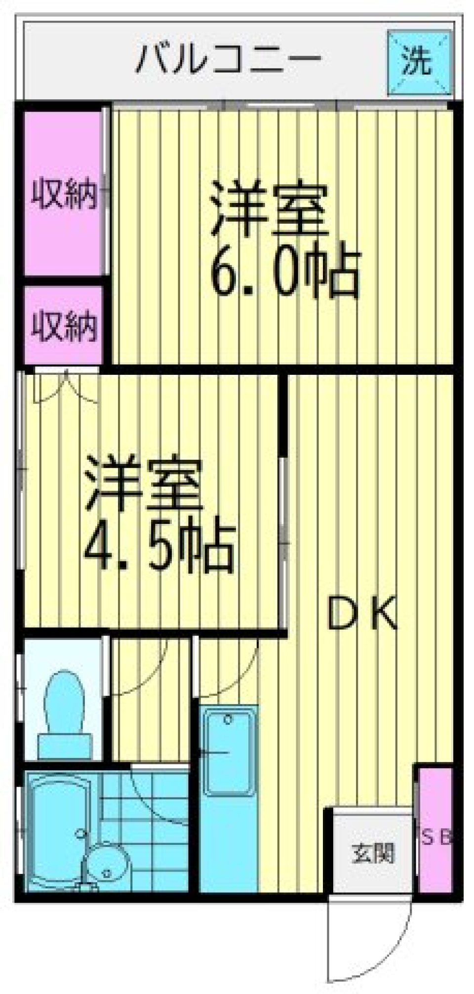 ハイツカネヨ　301号室の間取り図