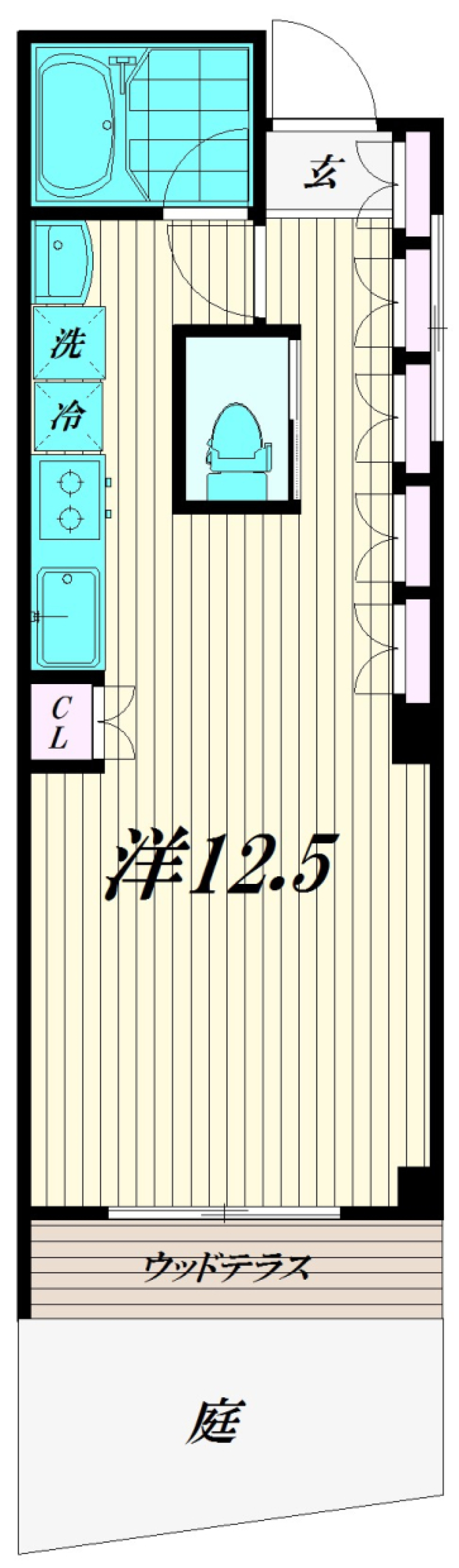 RIVAGE　101号室の間取り図