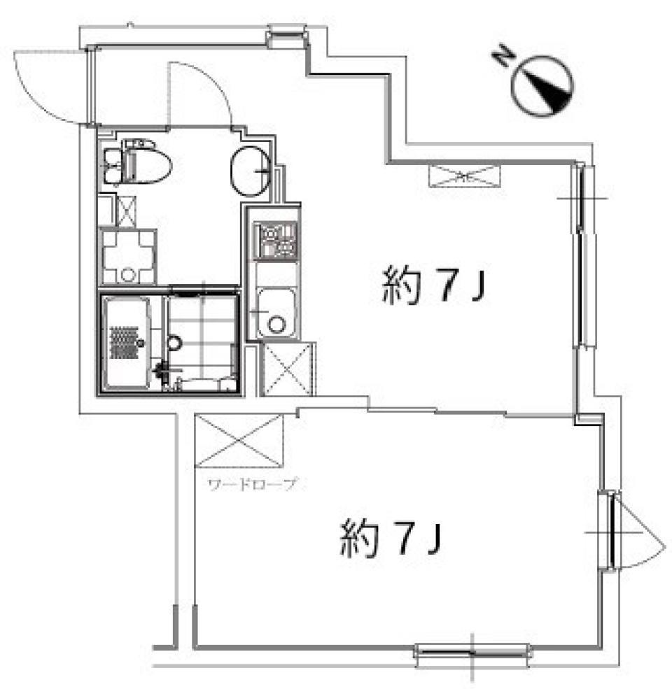 ラニ池袋　303号室の間取り図