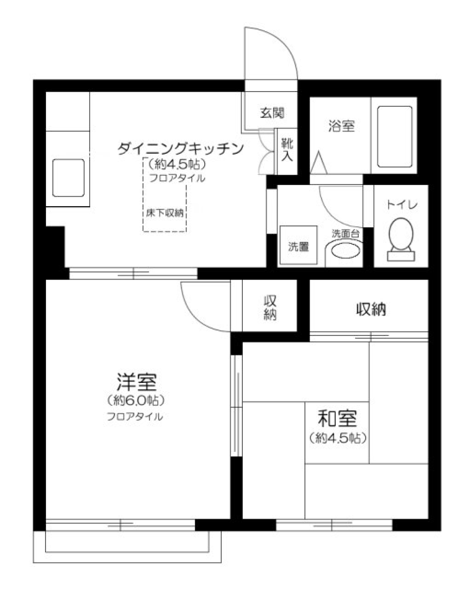 メゾンドコルテＡ棟　103号室の間取り図