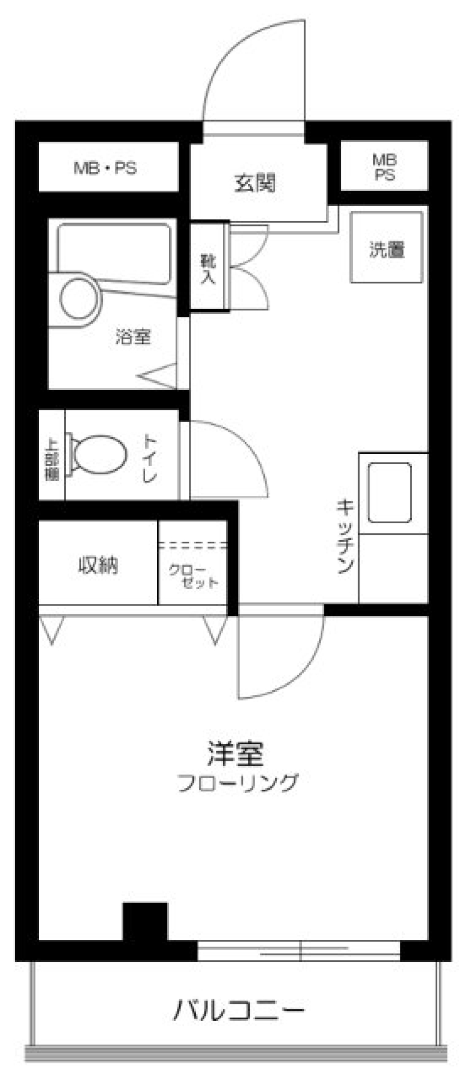 コンフォート日暮里　102号室の間取り図