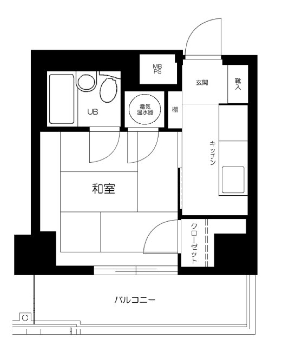 シティハイツ大井町　401号室の間取り図