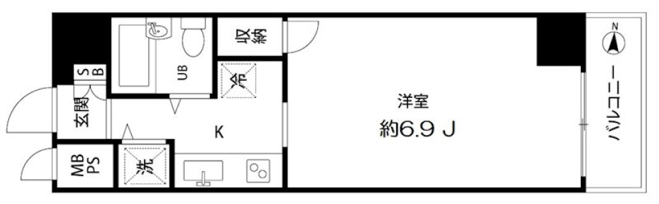 ルーブル戸越公園 202の間取り図