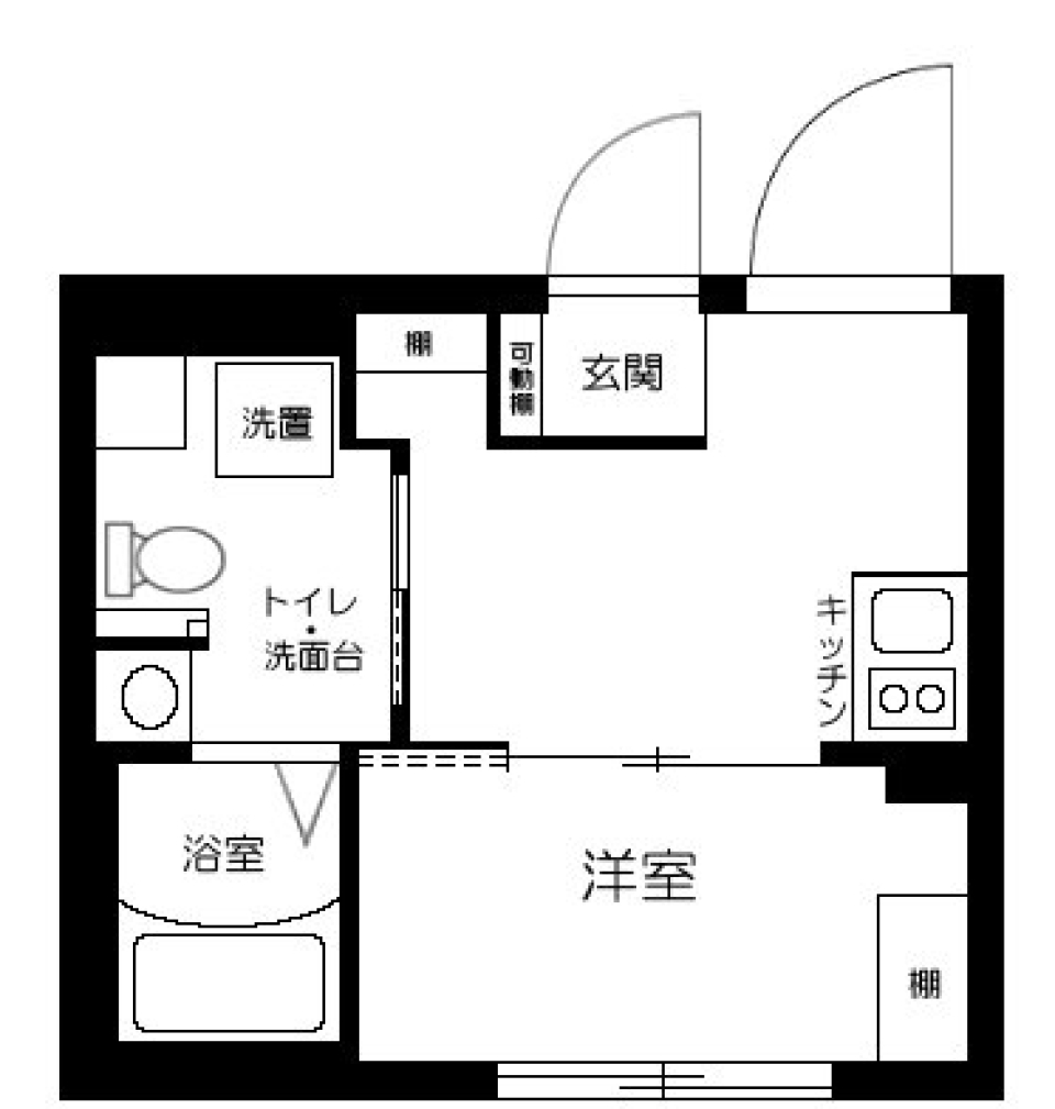 ＧＬＩＣＩＯＮ蓮根　301号室［ペット可］の間取り図