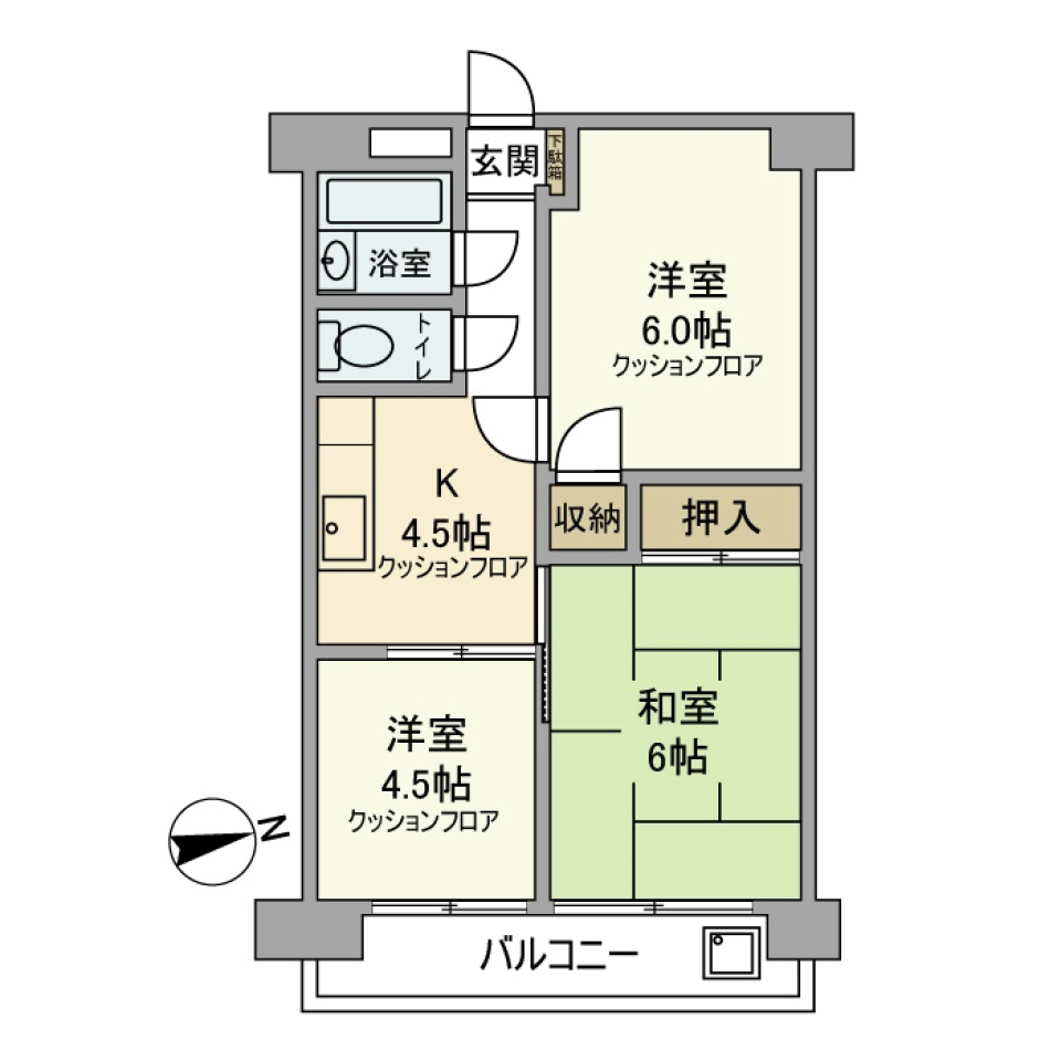 日興パレス羽田　803号室の間取り図