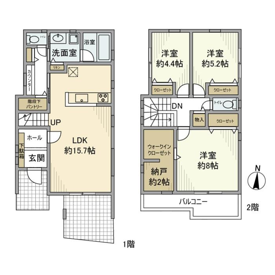 金程戸建の間取り図