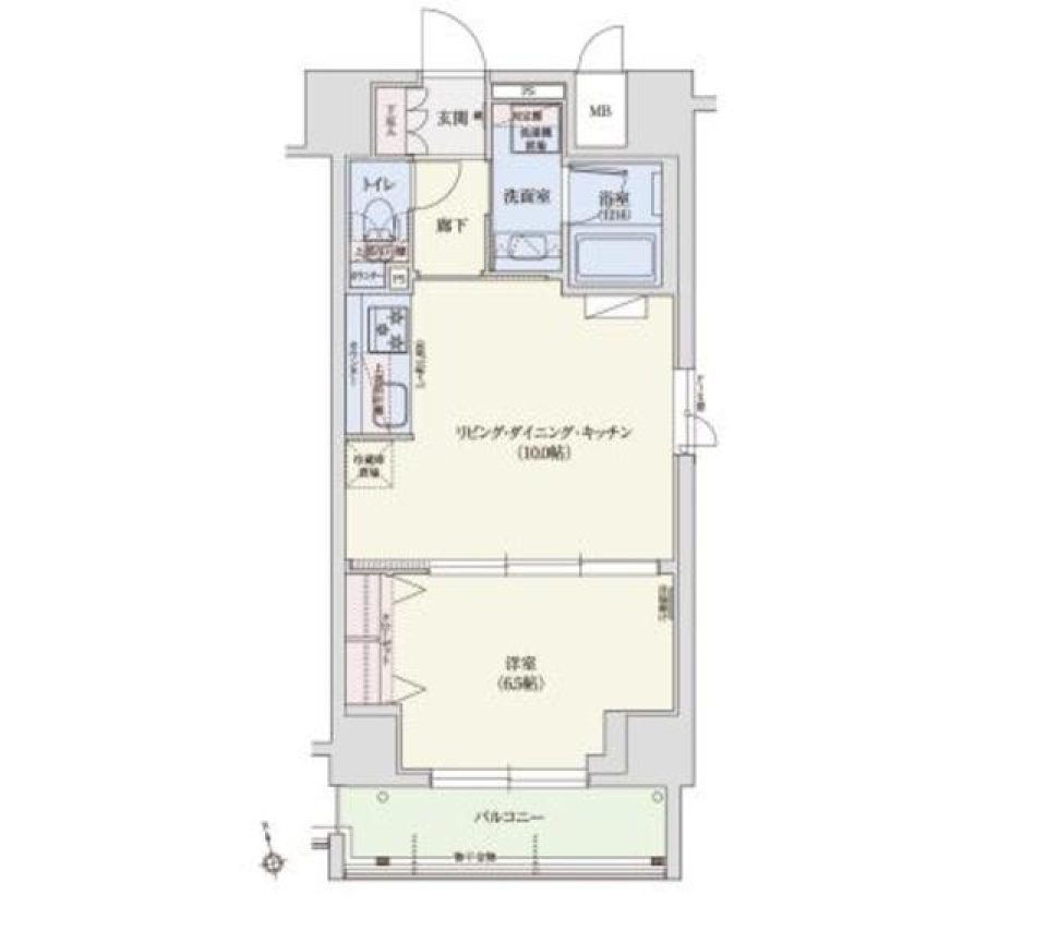 アーバネックス秋葉原ＥＡＳＴ　1201号室の間取り図