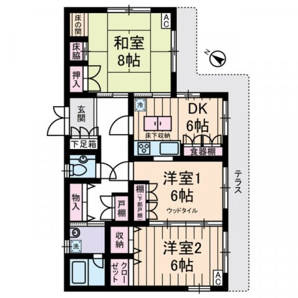 ＣＲＡＤＬＥ　001Fの間取り図