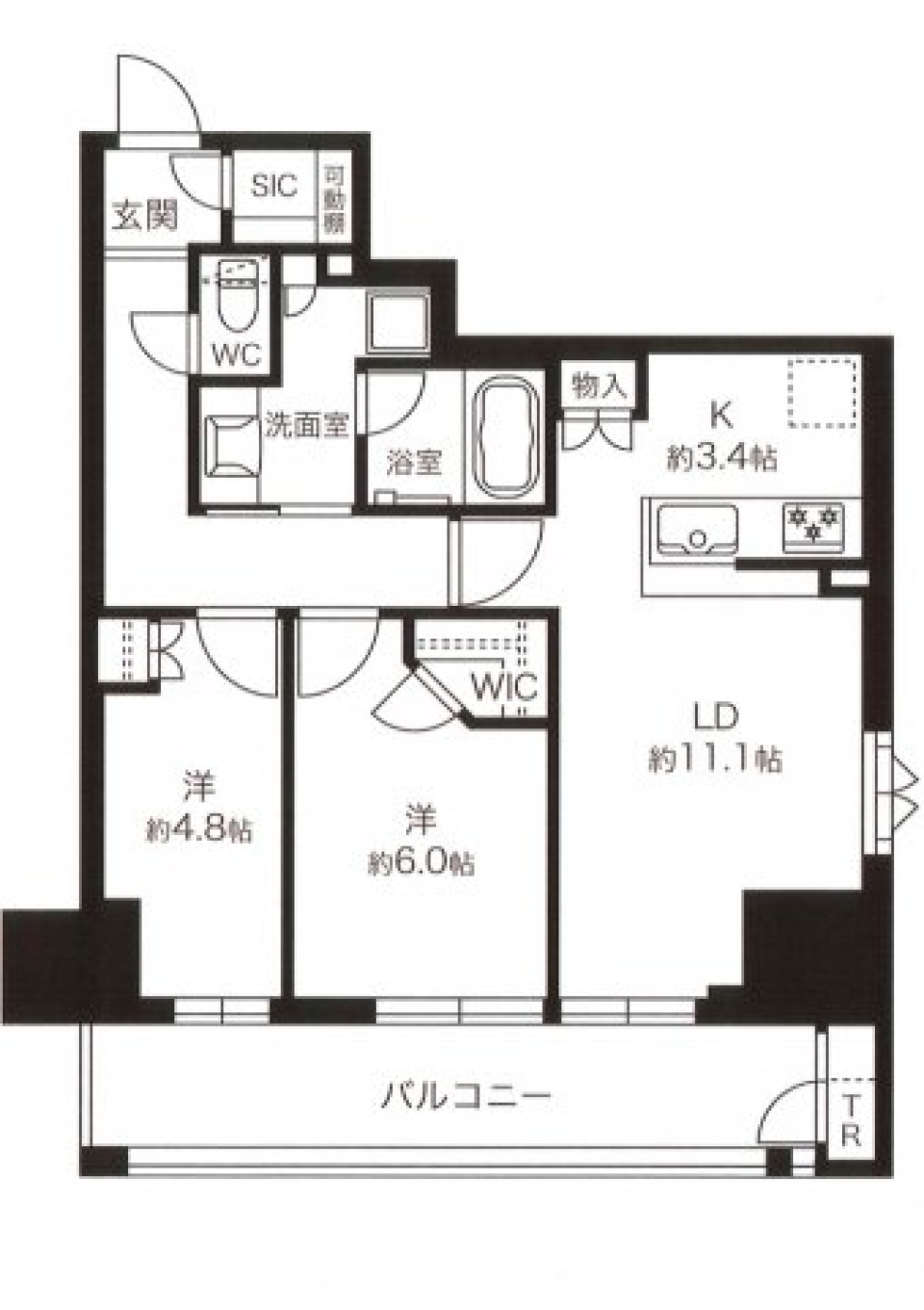 ブランズ大阪松屋町 1008号室の間取り図