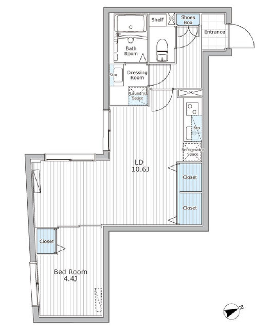 レジデンス市谷仲之町　306号室［新築］の間取り図