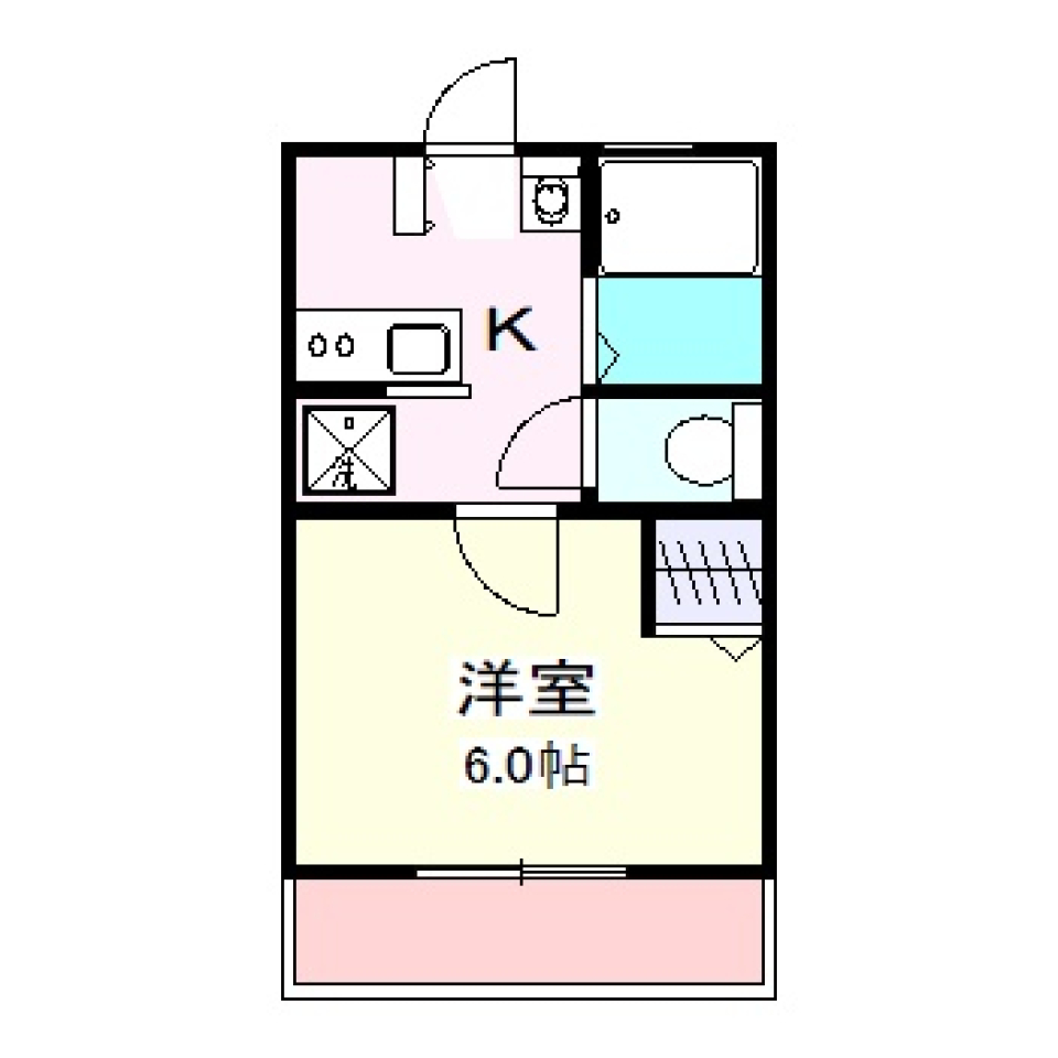 ドムス南荻窪　205号室［ペット可］の間取り図