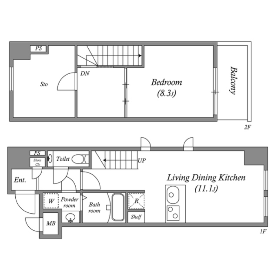 STANDZ京都駅西 0501号室［ペット可］の間取り図