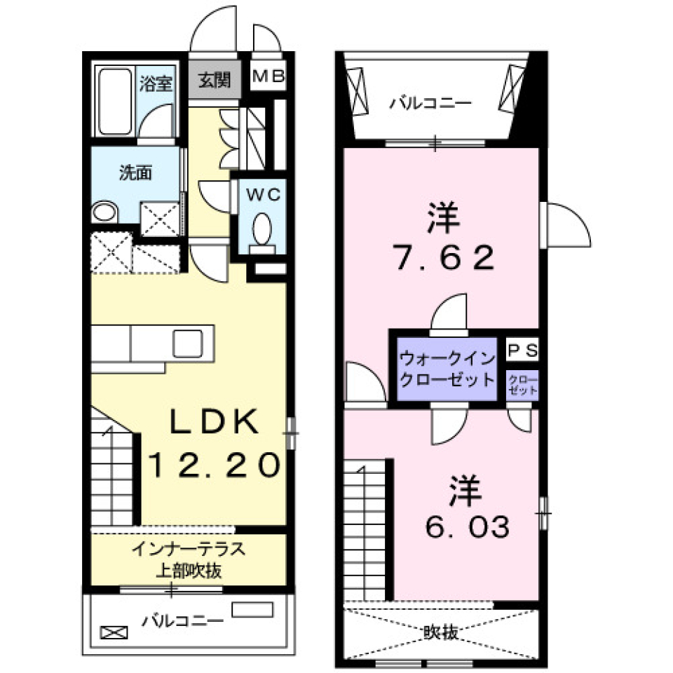 シュトラーレ四番町　301号室の間取り図