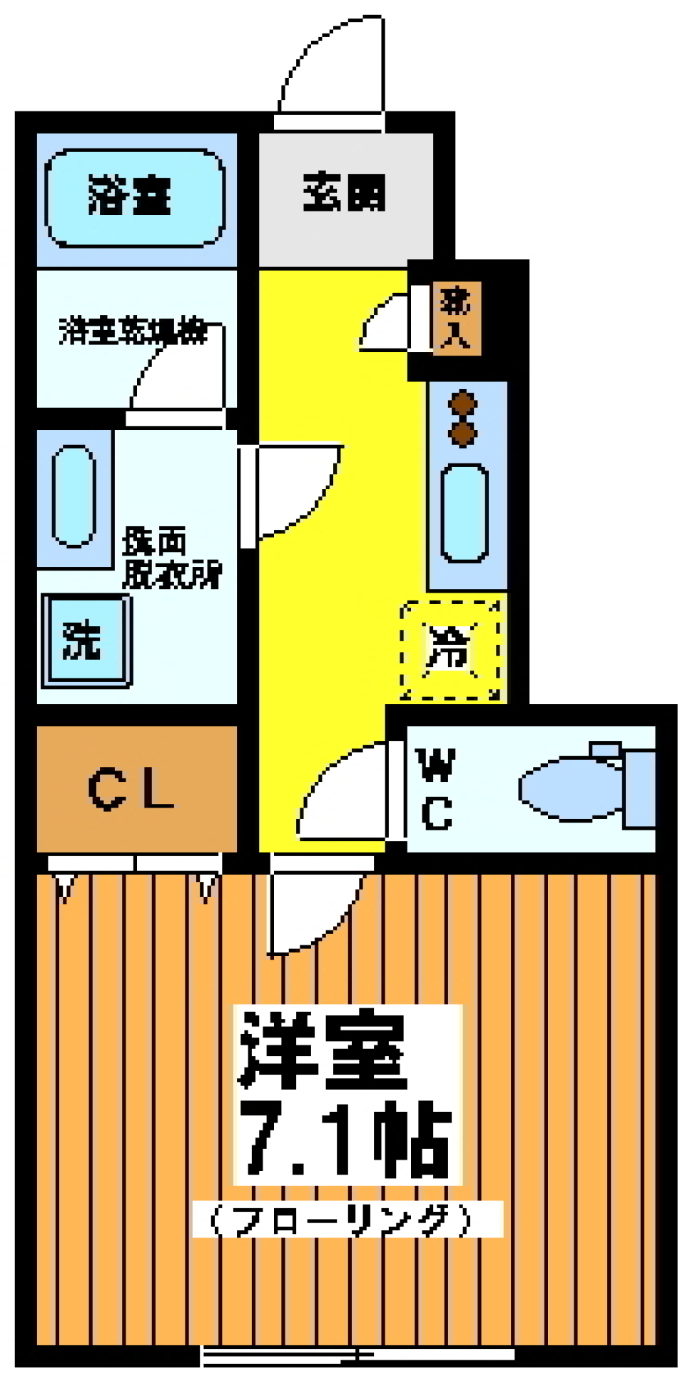 ザ・パークメゾン永福町Ａ棟　102号室の間取り図