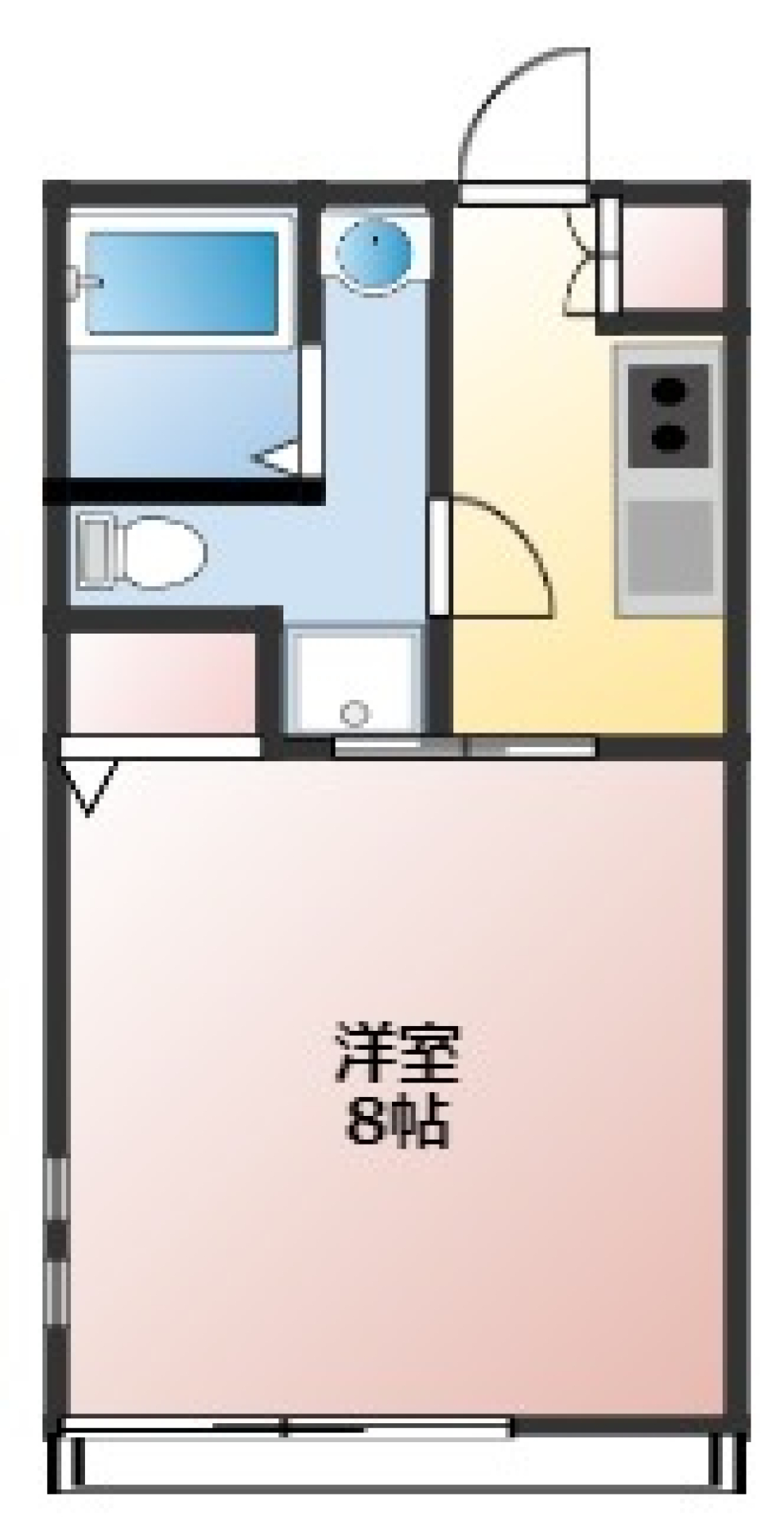 SKY HOUSE　204号室の間取り図