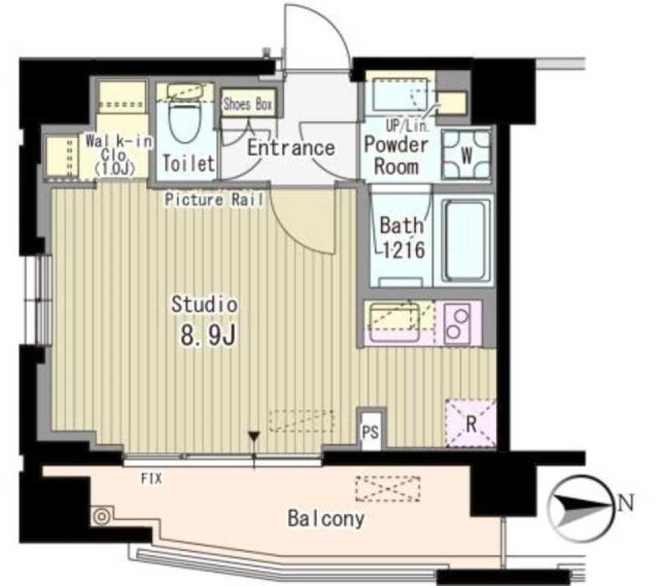 ルーエ渋谷神山町　503号室の間取り図