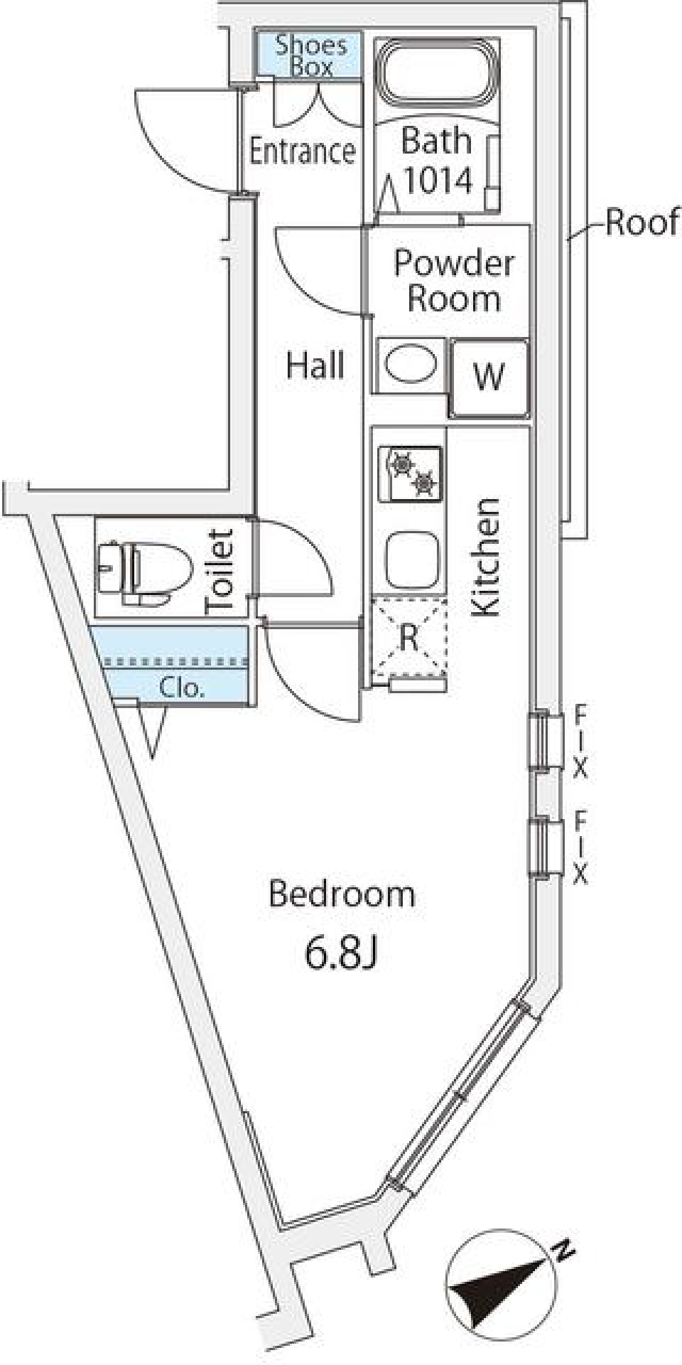 Ｂｒａｎｃｈｅ東麻布　301号室の間取り図