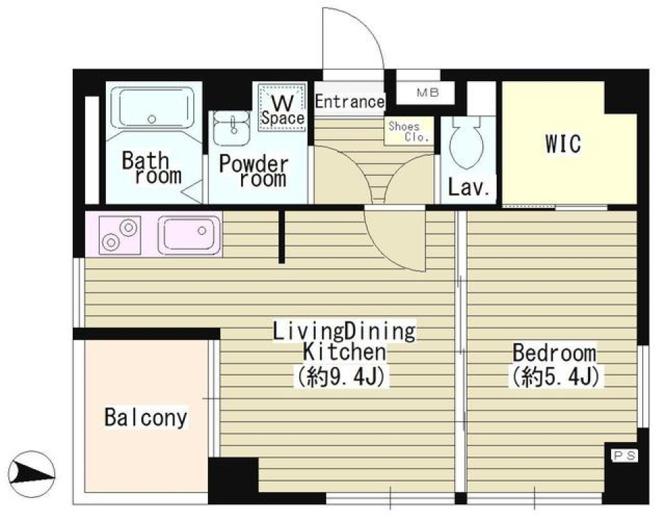 ＩＬ　ＲＩＳＯ　302号室の間取り図