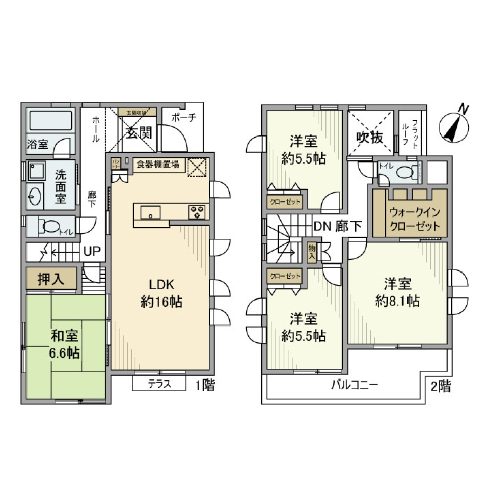 大針１丁目戸建の間取り図