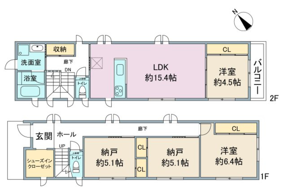 バンクーバー１１２７山野田　A号室［ペット可］の間取り図