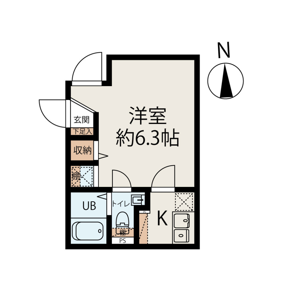 CASA LUXE 仙川　203号室［新築］の間取り図