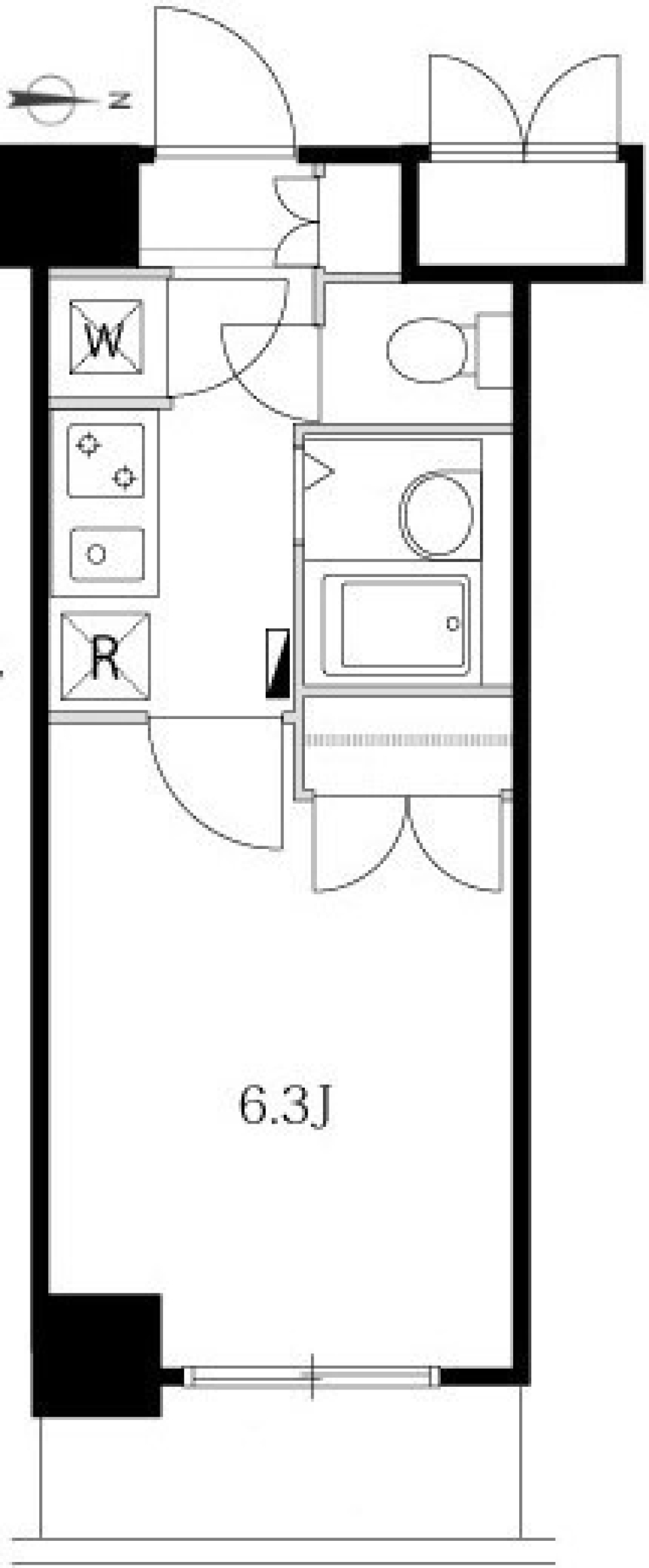 グランシャルム広尾　903号室［ペット可］の間取り図