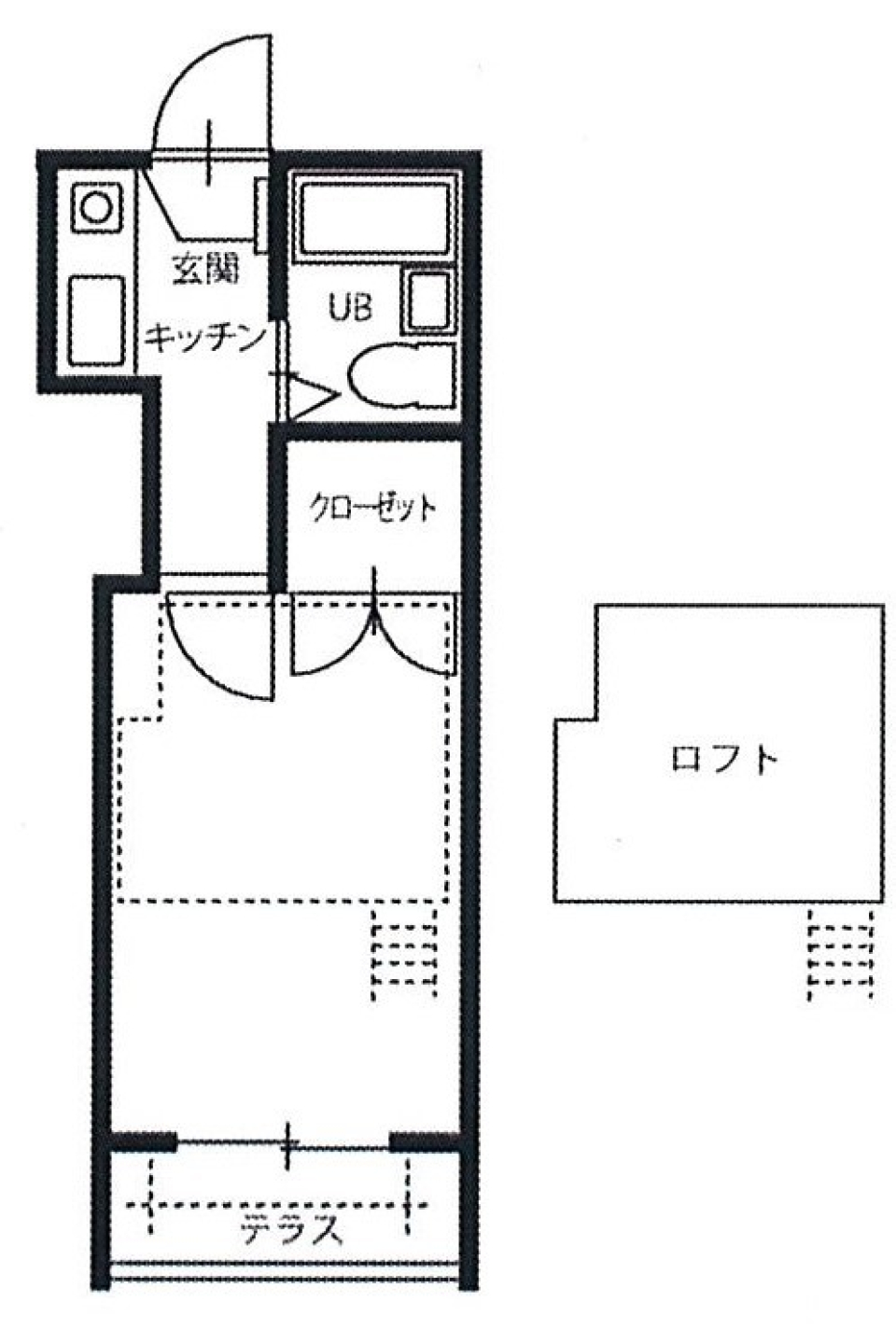 パレス戸坂桜東町 106号室の間取り図