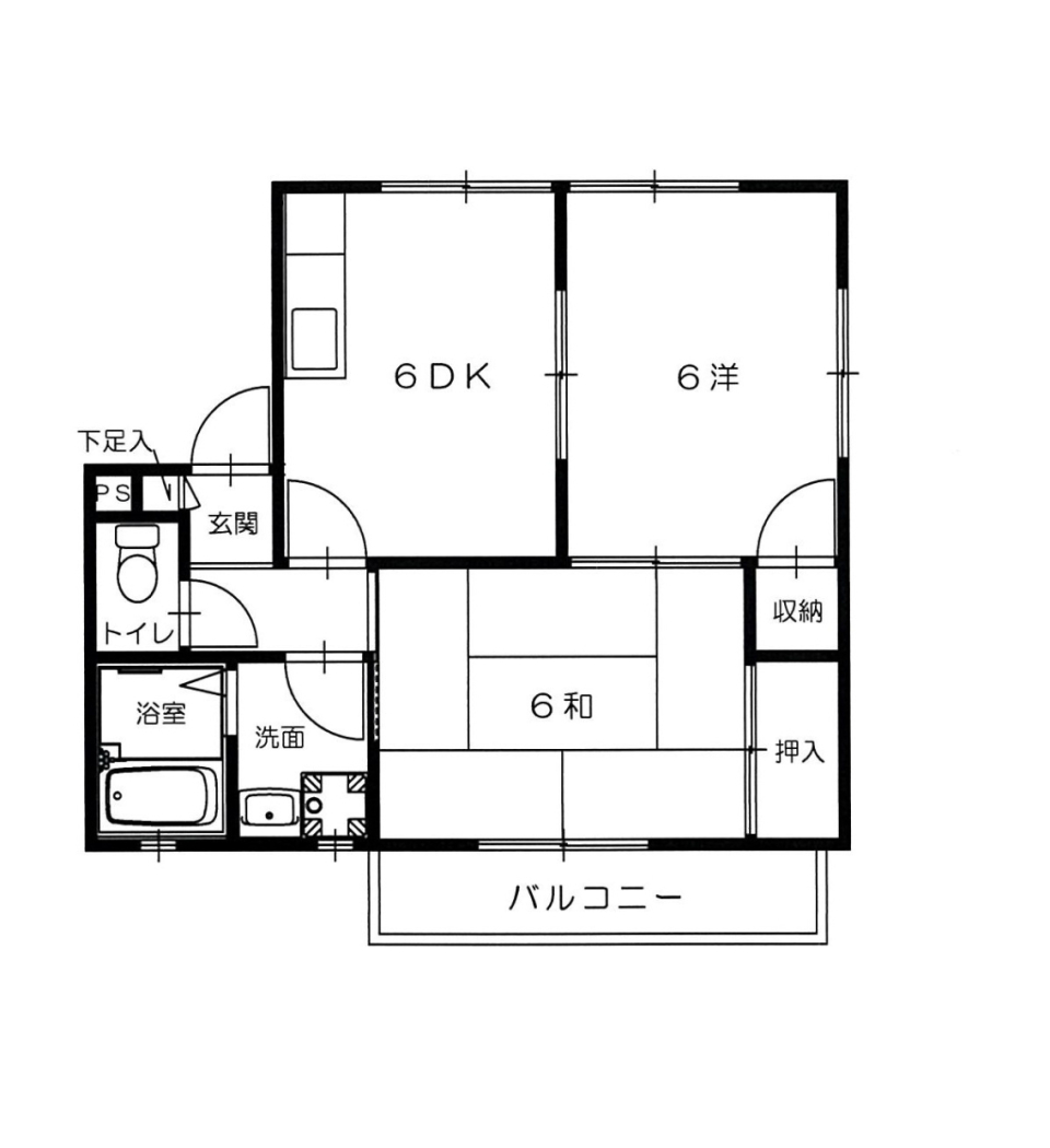 エミール4 202号室［ペット可］の間取り図