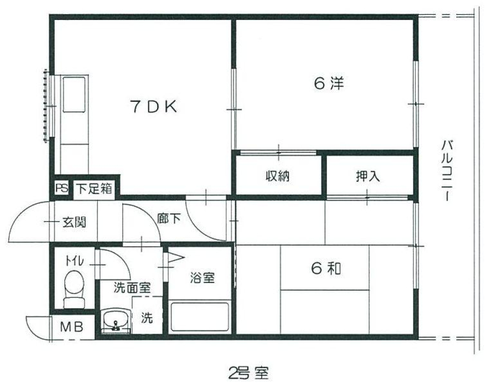 ベルグラン古市2　102号室