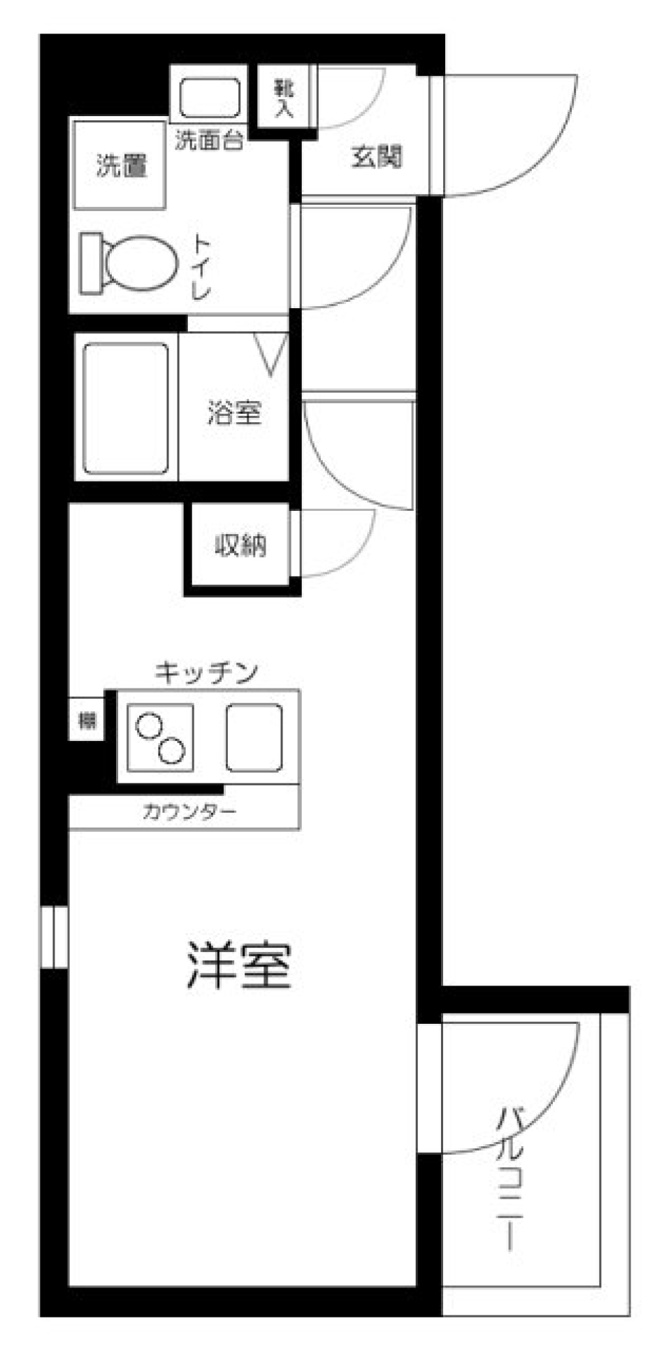 ノーザンロード西馬込　206号室［新築］の間取り図