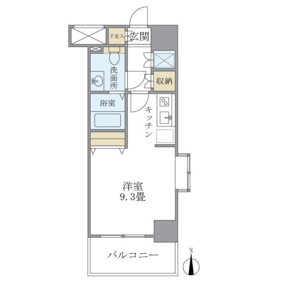 ＫＤＸ吾妻橋レジデンス　304号室の間取り図