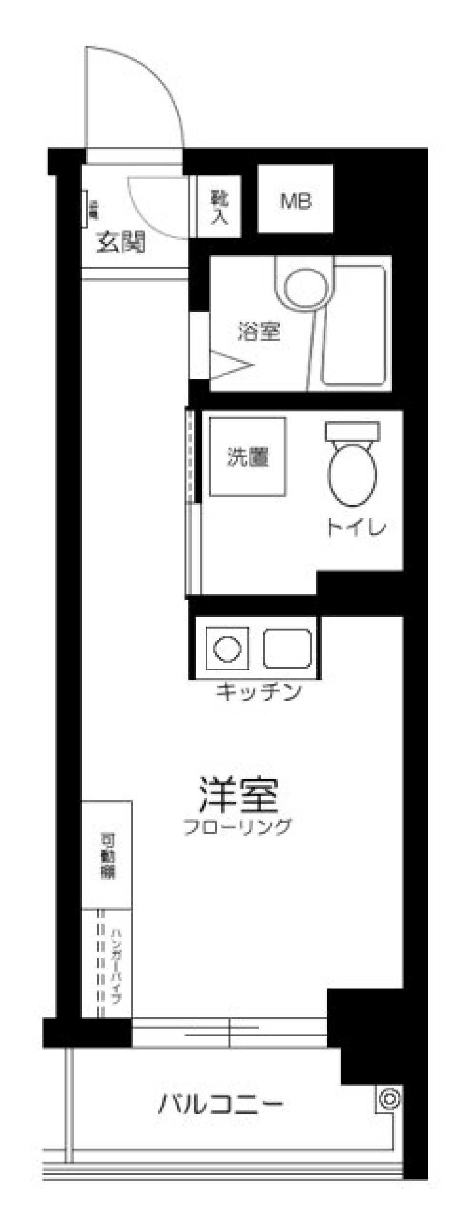 ワコーレ多摩川　106号室の間取り図