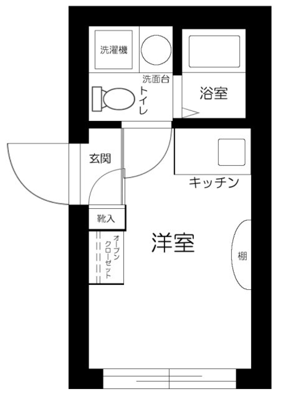 MG　LUXURY　SASAZUKA　303号室の間取り図