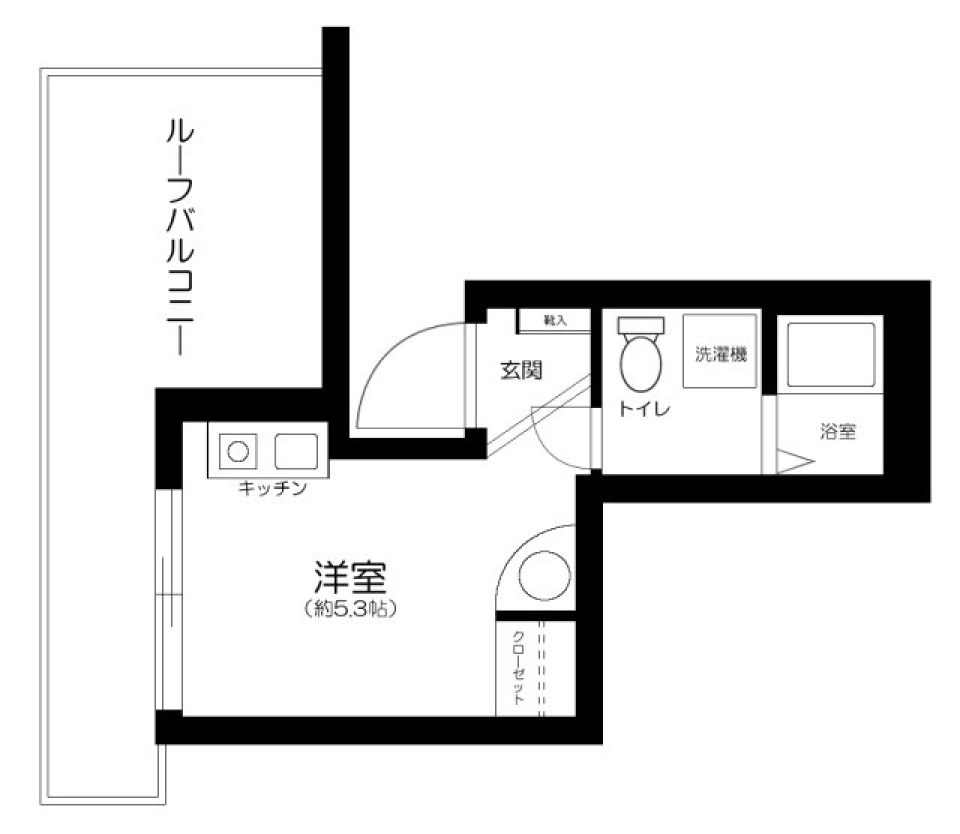 MG　LUXURY　SASAZUKA　401号室の間取り図